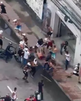 Confronto entre torcidas em Recife deixa feridos e destruição nas ruas