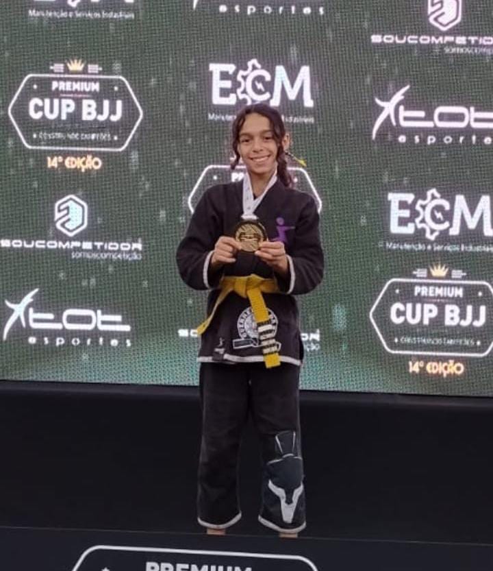 Agatha Pereira da Silva lutou pela categoria infantil (até 33 kg)