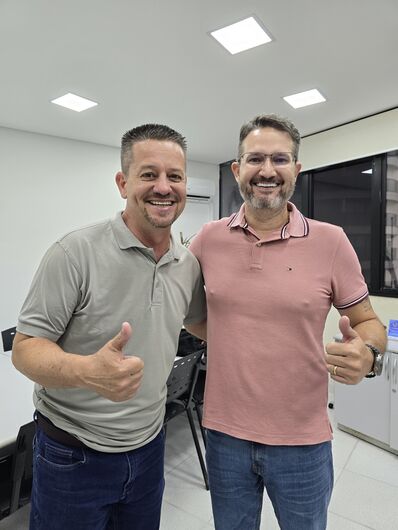 Vereador Maizena e o secretário de Saúde Diego Ferreira