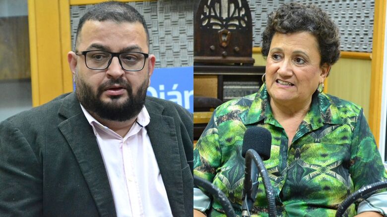 Odete Reis e Clayton, representantes de entidade de disseminação da educação financeira