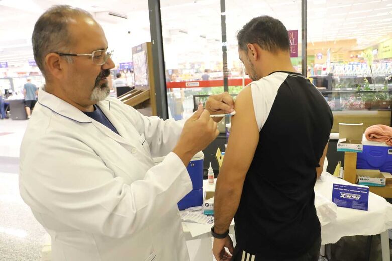 Saúde vacinou contra a gripe no final de semana