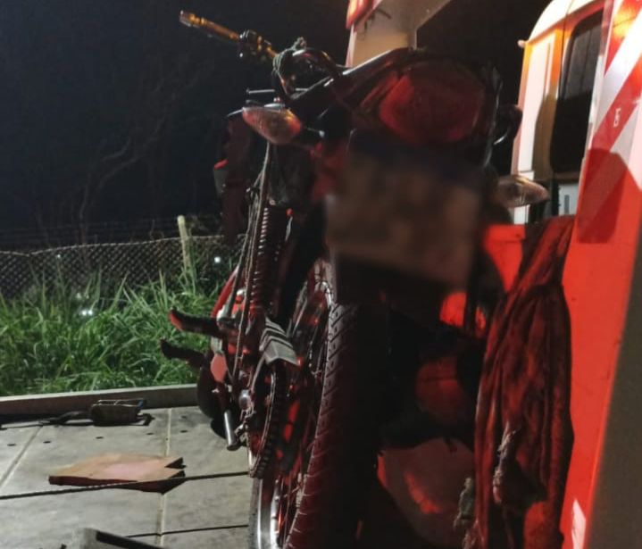 A motocicleta foi levada ao Pátio credenciado