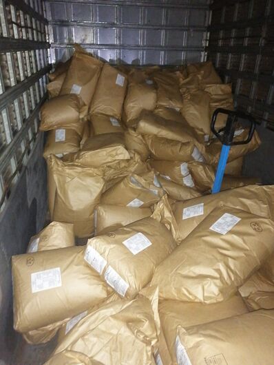 Carga foi apreendida 