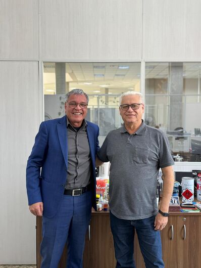 Pedro Benites e Mauro Vaz conversam sobre a retomada da Comissão Municipal de Emprego de Suzano