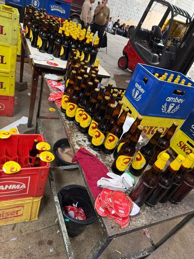 Cervejas foram apreendidas