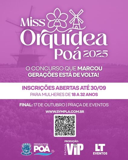 Concurso Miss Orquídea é retomado e resgata tradição em Poá