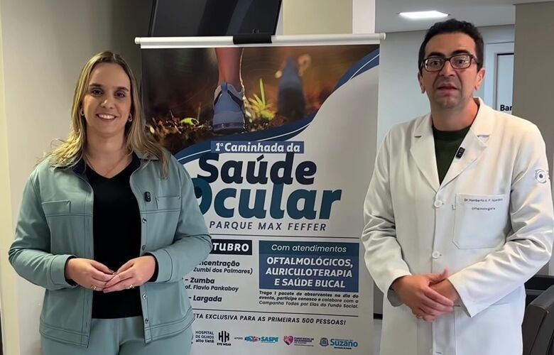 Campanha 'Todas por elas' do Fundo Social integra ações da '1ª Caminhada da Saúde Ocular'