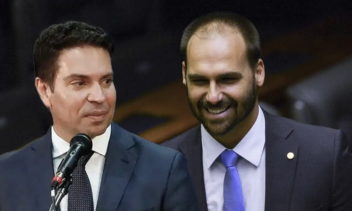 Câmara decide cassar mandatos de Eduardo Bolsonaro e Ramagem - (Fotos: Carolina Antunes/PR e Marcelo Camargo/Agência Brasil)