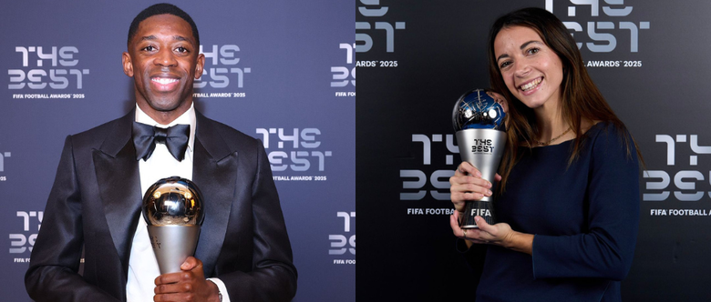 Dembélé e Bonmatí levam Fifa The Best de melhores jogadores do ano - (Fotos: Redes Sociais)