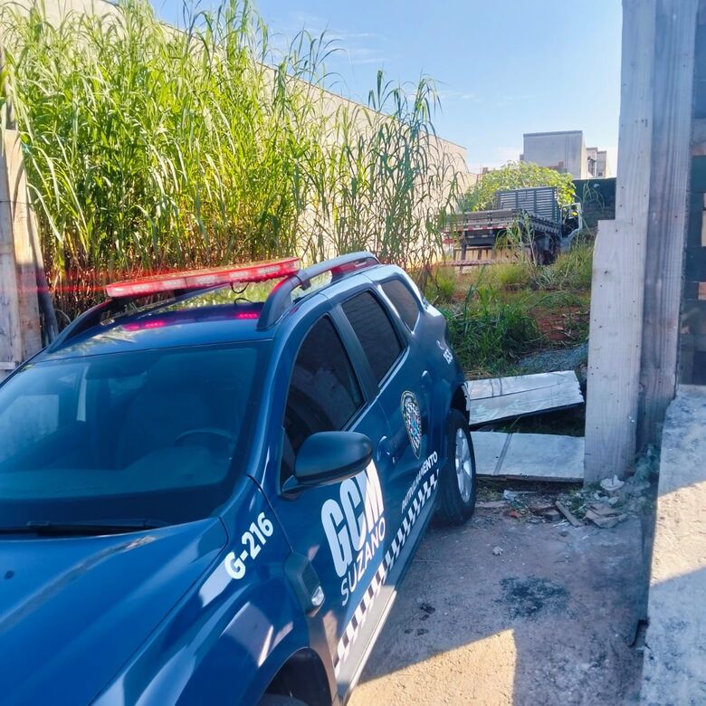 GCM de Suzano recupera caminhão roubado em terreno na região norte