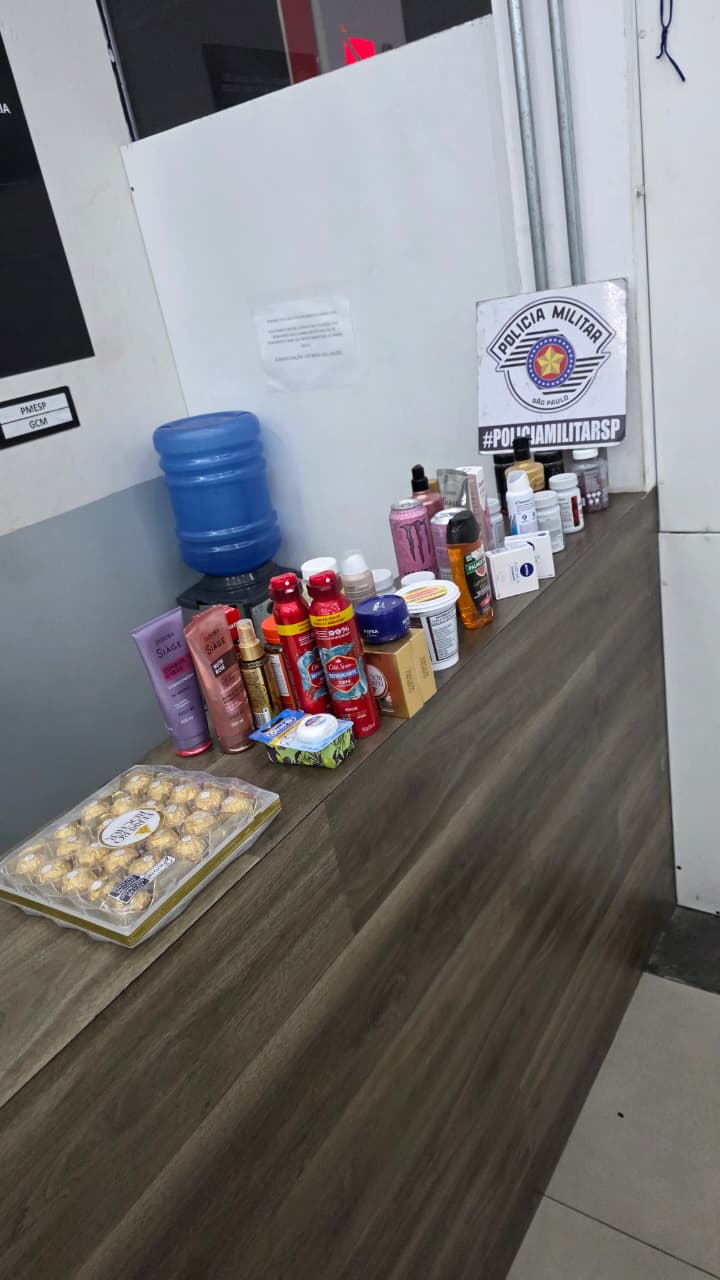 Ela estava levando 37 produtos sem pagar