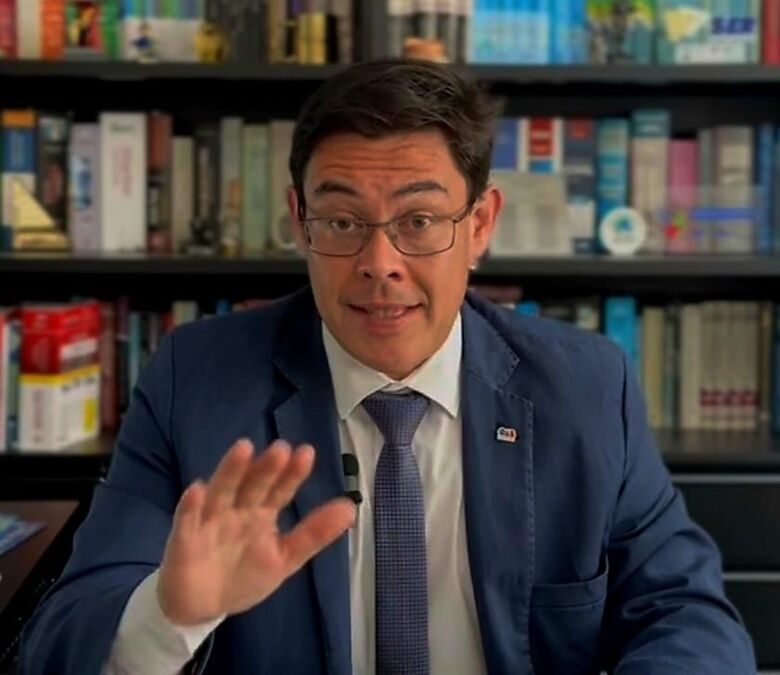 Fabricio Ciconi Tsutsui, presidente da OAB de Suzano, publicou vídeo alertando para possíveis golpes 