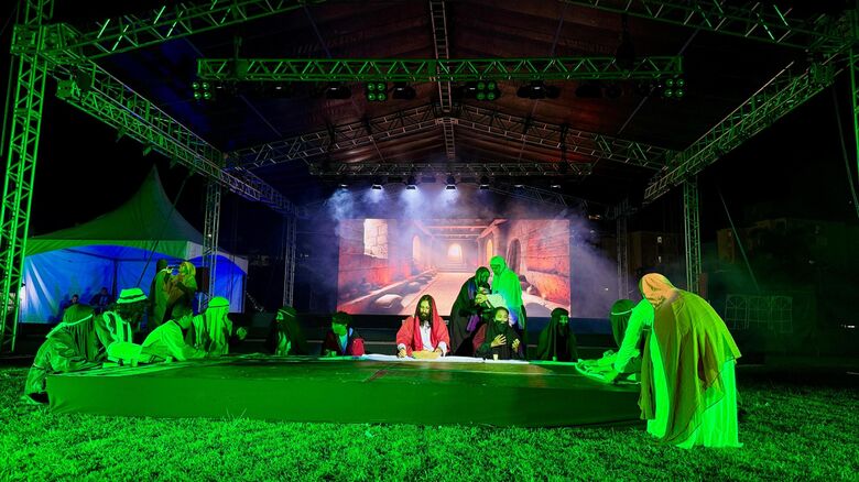 Apresentação retratou os últimos momentos de Cristo na Terra 