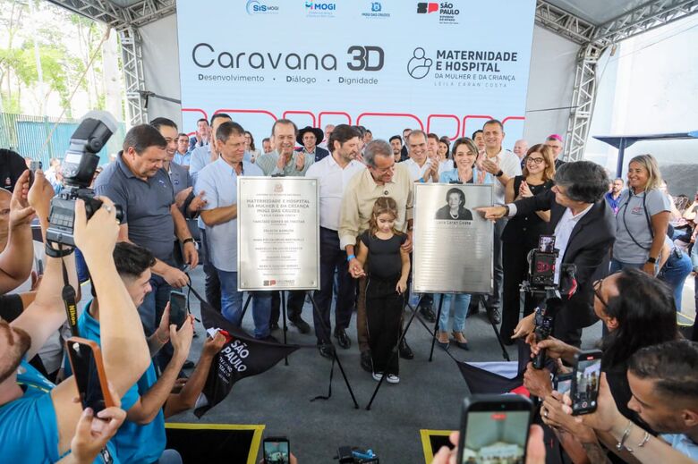 Na véspera do Dia das Mães, Tarcísio inaugura Maternidade e Hospital da Mulher e da Criança de Mogi