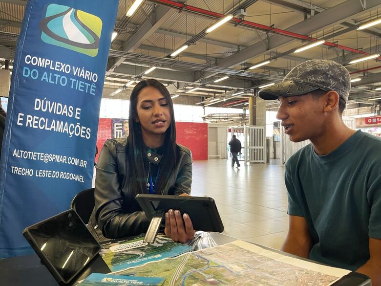 Estação Suzano da CPTM recebe unidade móvel do Complexo Viário do Alto Tietê