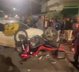 Motociclista foi levado ao Hospital Santa Marcelina