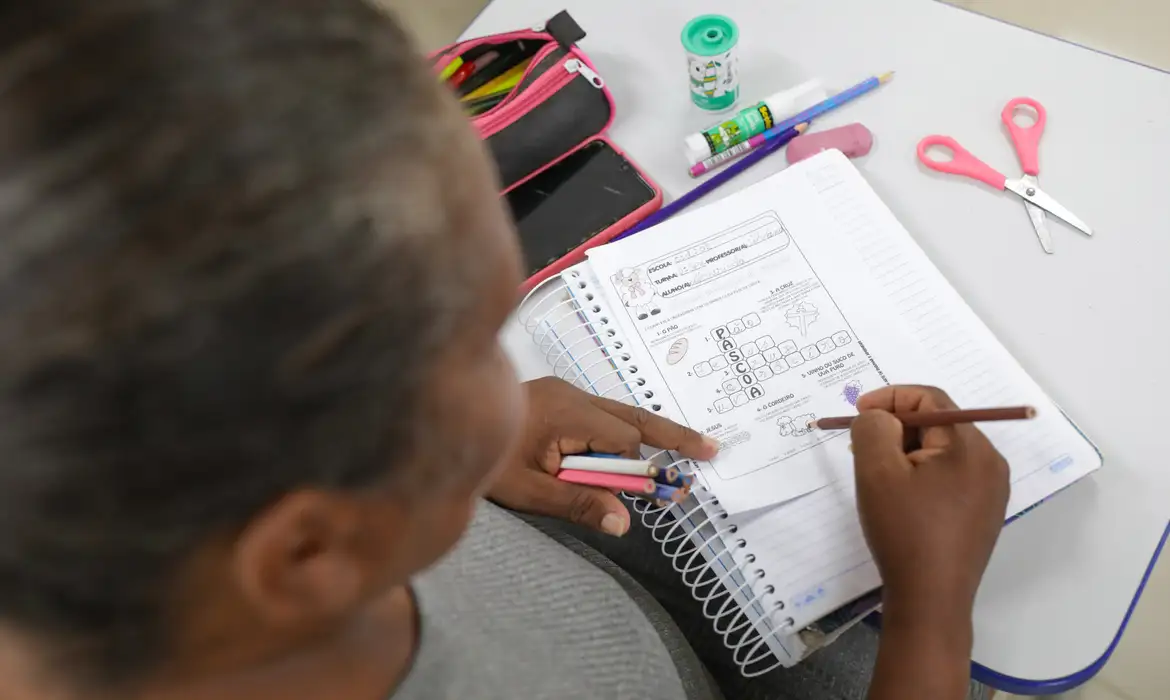 Houve redução de 0,4 ponto percentual (p.p.) na taxa nacional, representando uma diminuição de cerca de 592 mil pessoas analfabetas no país.