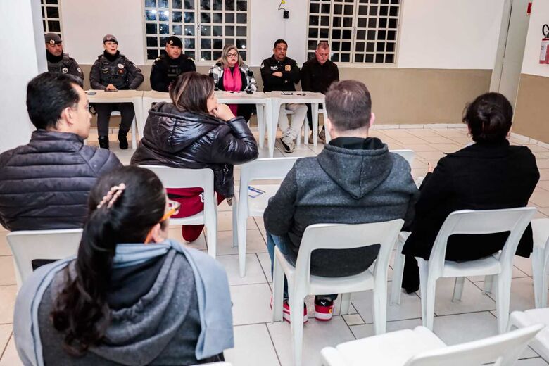 Encontro ocorreu na Vila Amorim e o secretário Francisco Balbino destacou as ações da Guarda Civil Municipal nas ruas da região