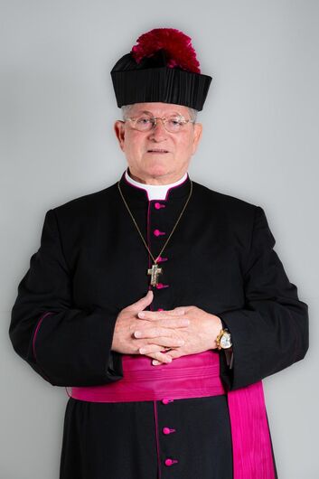 O pároco e cura da Catedral de Sant'Ana, Monsenhor Dorival Aparecido de Moraes
