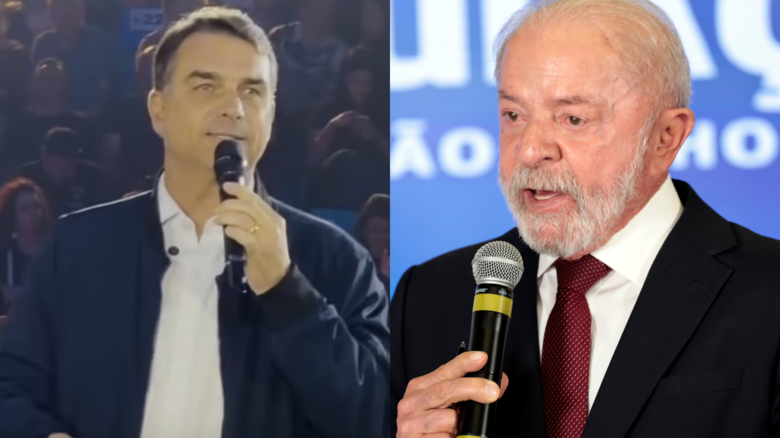 Lula lidera com 44% e Flávio Bolsonaro chega a 39% das intenções de voto no 2&ordm; turno