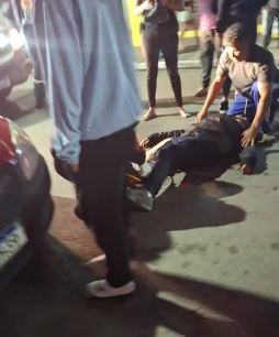 Motociclista cai de moto e fratura o fêmur em Suzano