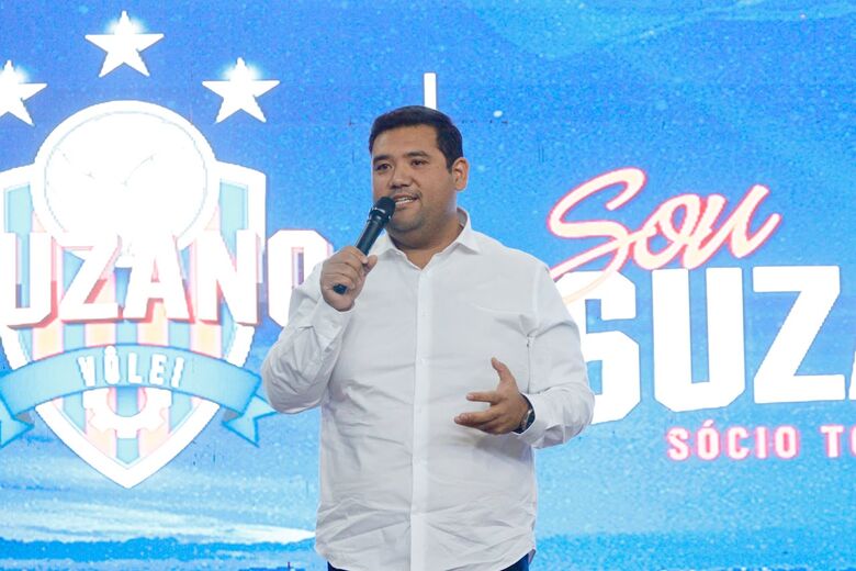 Prefeito de Suzano, Pedro Ishi, acompanhou na manhã desta terça-feira (18/08) a apresentação oficial do Suzano Vôlei para a temporada 2026/27