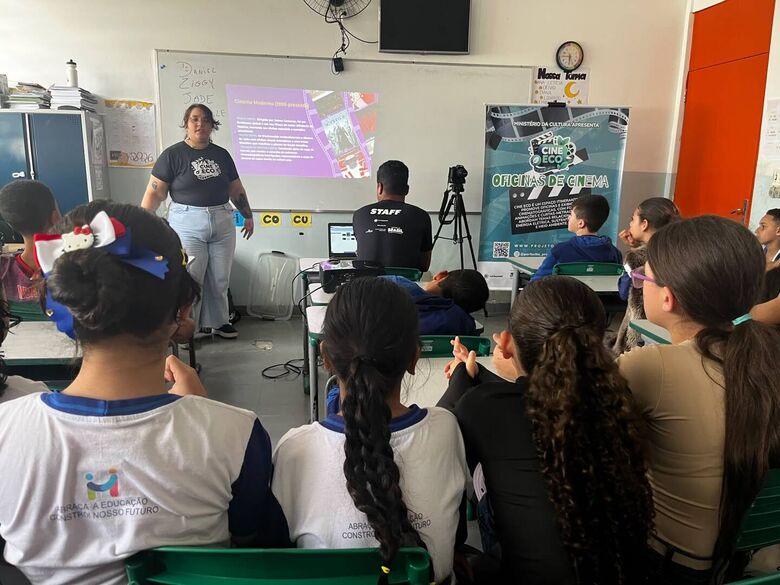 Projeto Cine Eco leva cinema, cultura e conscientização ambiental para escolas de Mogi das Cruzes