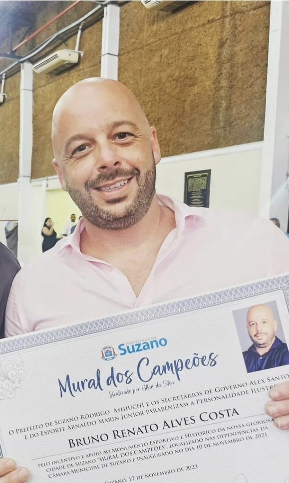 Bruno Costa É gestor esportivo suzanense