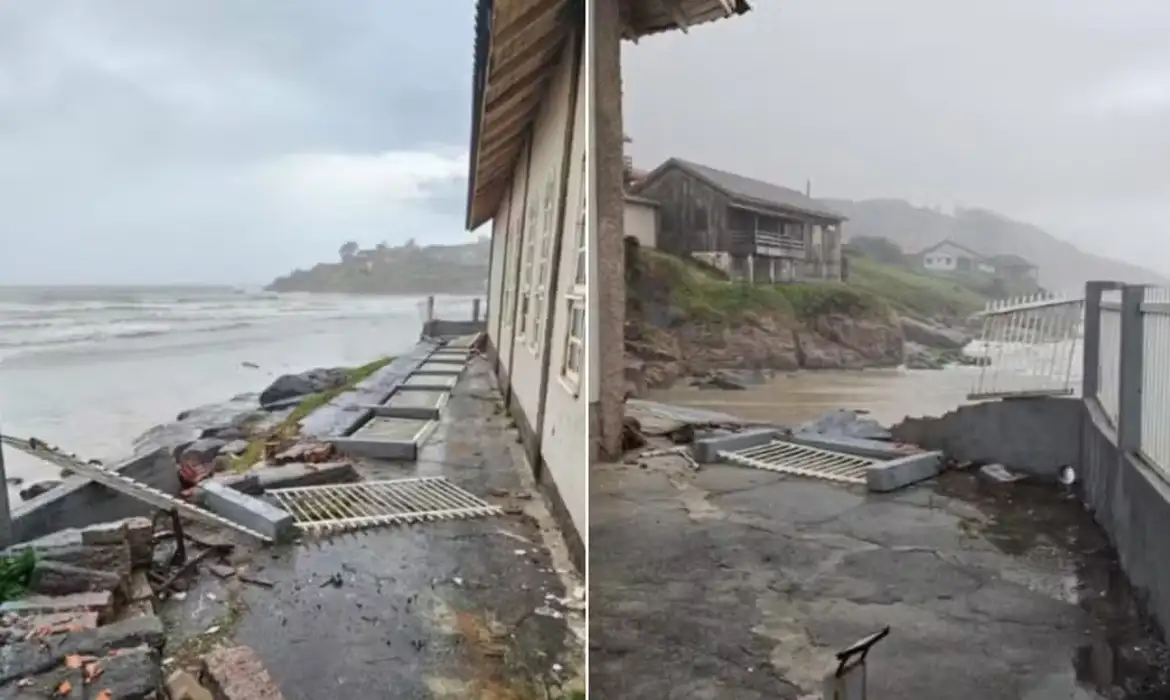 Aumento súbito do nível do mar assustou moradores