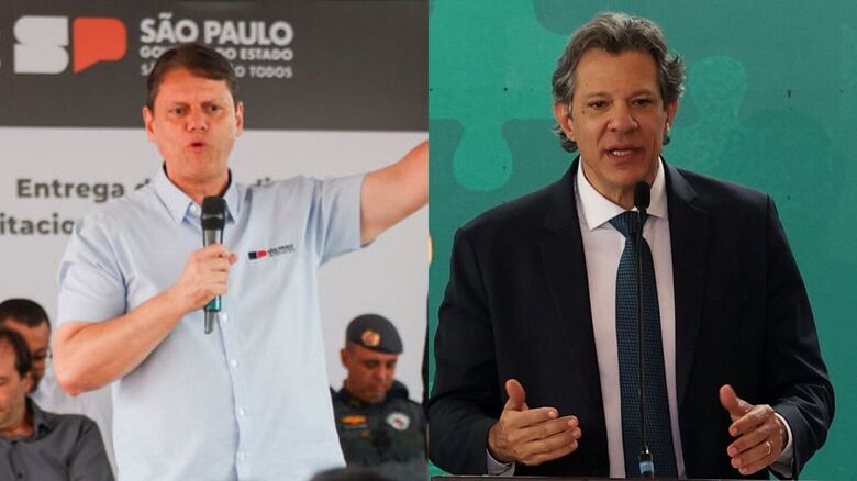 Tarcísio tem 42% contra 27% de Haddad no 1&ordm; turno para Governo de SP