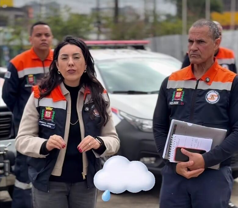 PRISCILA GAMBALE Vistoriou áreas de risco