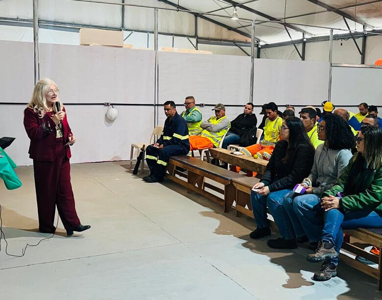 Nova atividade realizada nesta terça-feira (22/09), que alcançou 200 funcionários da empresa Renea, no bairro Vila Theodoro.