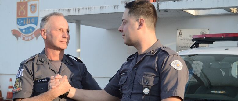 Cabo Amauri divide experiências profissionais com o filho, soldado Leonardo, há sete anos.