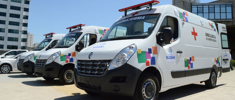 Suzano possui 12 ambulâncias para atender serviço de saúde