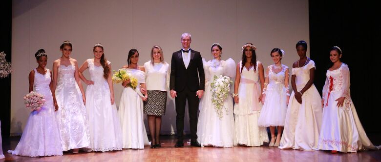 Nova capacitação, que vai ensinar suzanenses a confeccionarem vestidos de noiva, foi compartilhada no workshop de lançamento, que teve à frente o estilista Gil Fuentes