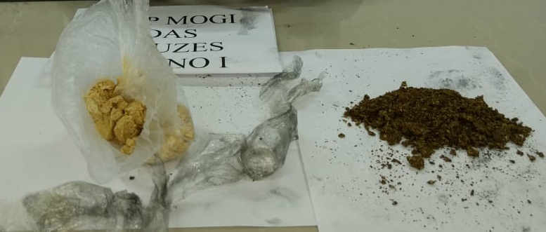 Em Mogi, foram apreendidos 90 gramas de maconha e 220 gramas de cocaína