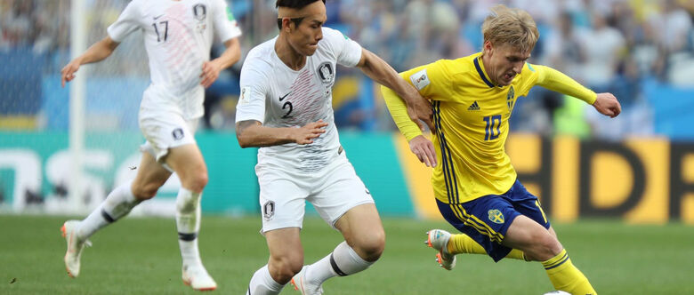 Em um jogo morno, a Suécia venceu a Coreia do Sul por 1 a 0, pela primeira rodada do grupo F