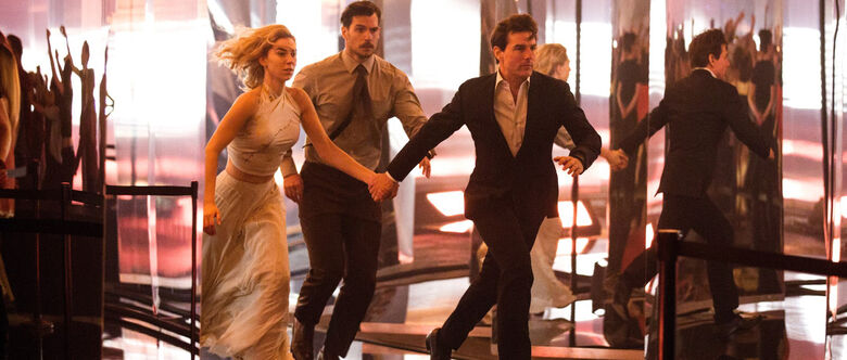 Rebecca Ferguson e Tom Cruise em cena de 'Missão Impossível: Efeito Fallout'