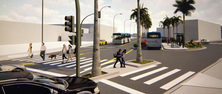 Desenho mostra como vai ficar revitalização do trevo