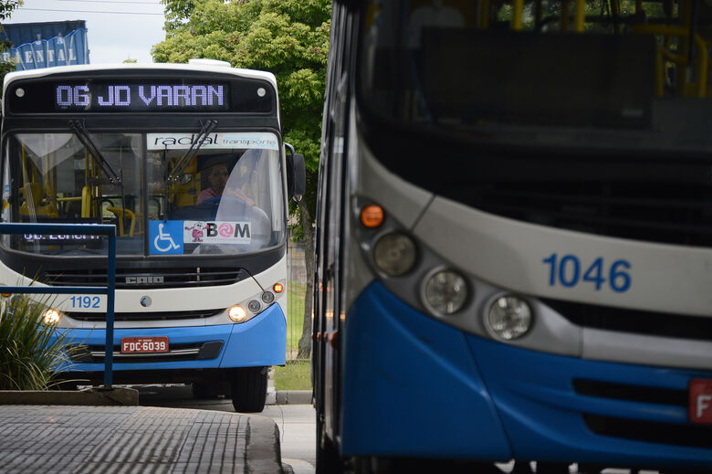 Ônibus da Radial foram higienizados nesta quarta-feira, 30