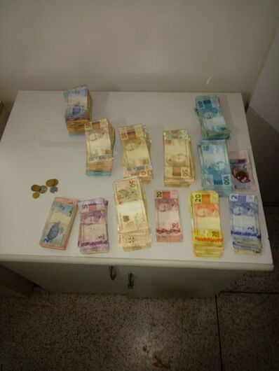 Dinheiro furtado de lotérica foi recuperado por policiais militares