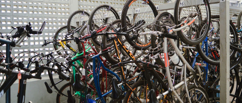 Na Linha 11-Coral estão em funcionamento os bicicletários das paradas de Suzano e Ferraz de Vasconcelos