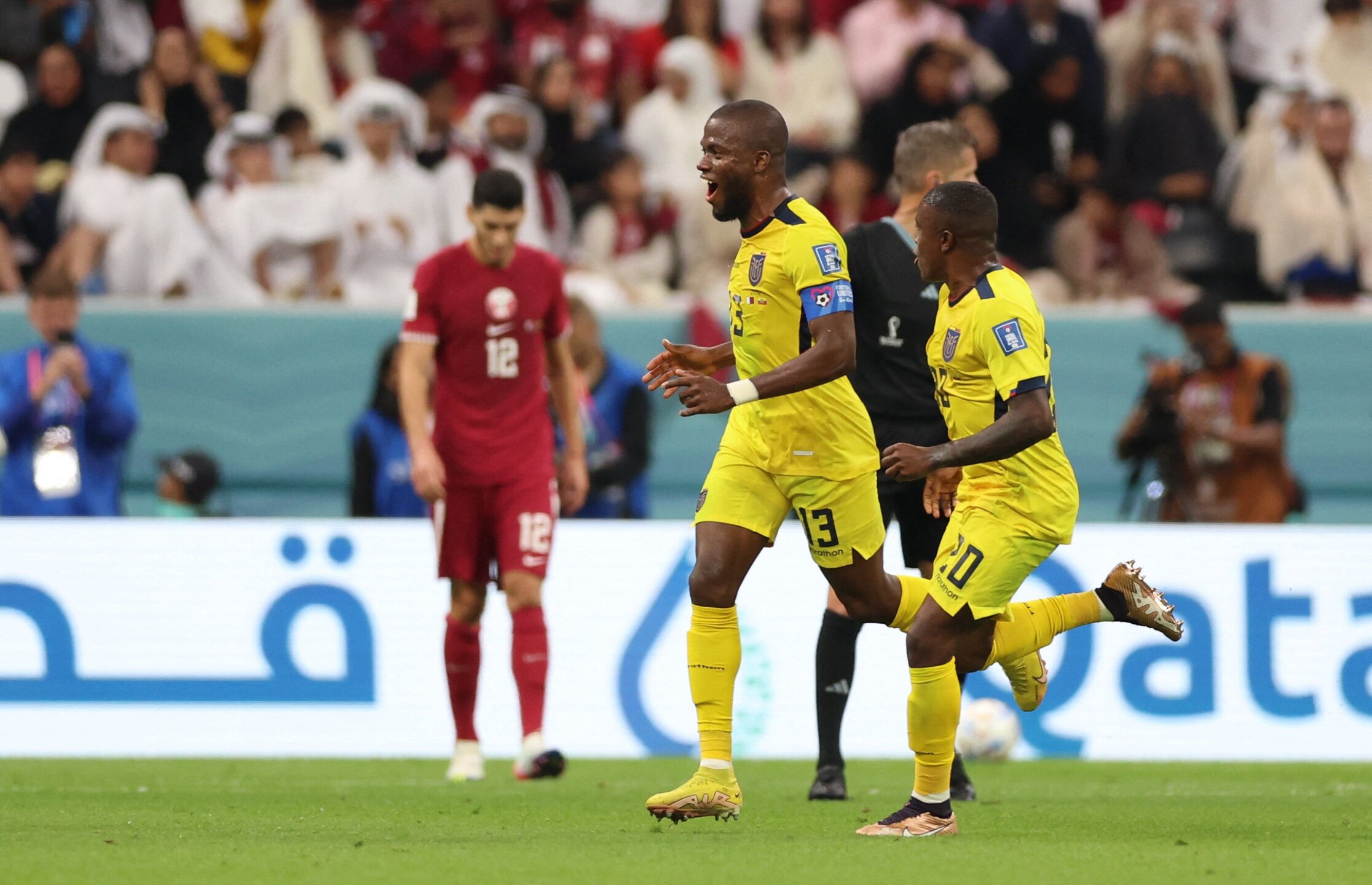 Equador X Catar: saiba de quem são os dois primeiros gols da Copa